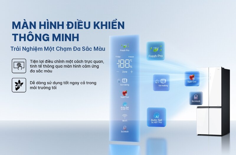 Tủ lạnh Aqua Inverter 529 lít AQR-M600XA(GC)