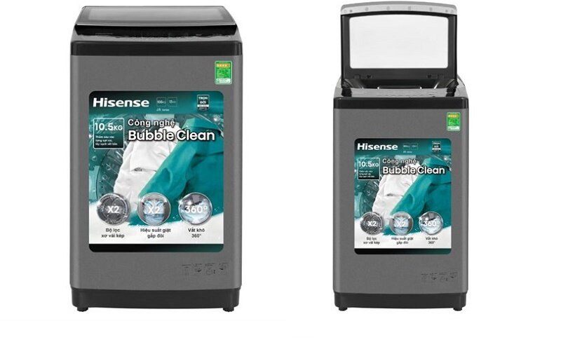 Máy giặt Hisense 10,5 kg WTJA1015UT thiết kế