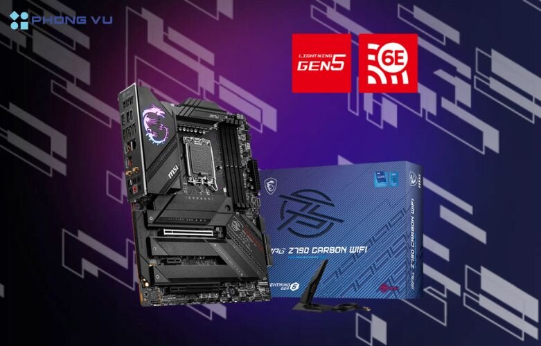 Hệ thống âm thanh Audio Boost 5 của MSI MPG Z790 CARBON WIFI sử dụng codec Realtek® ALC4080