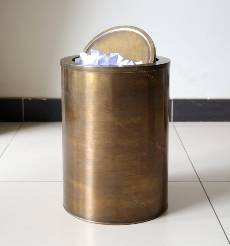 Thùng rác bằng đồng Kanly RSC504