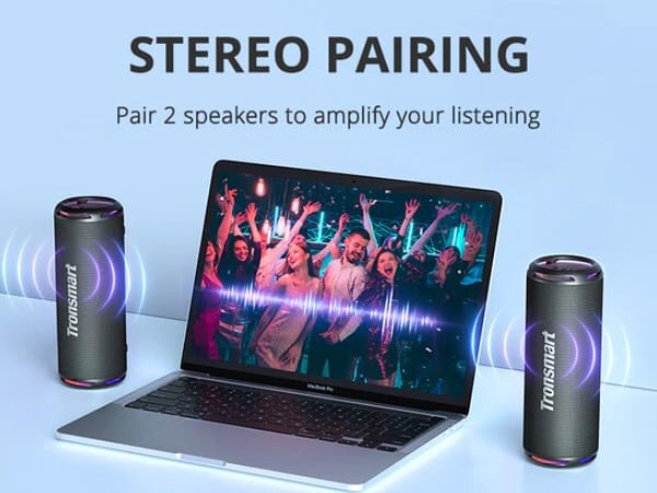 Loa bluetooth Tronsmart T7 Lite có thể ghép đôi 2 loa với nhau Loa bluetooth Tronsmart T7 Lite có thể ghép đôi 2 loa với nhau