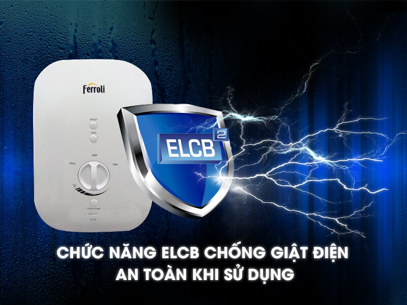 Máy nước nóng Ferroli DIVO SSP 4.5 kW Máy nước nóng Ferroli DIVO SSP 4.5 kW
