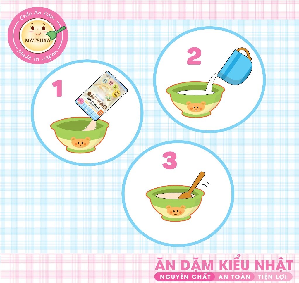  Bột cháo ăn dặm Matsuya Nhật Bản - 5 loại rau củ 30g 5m 