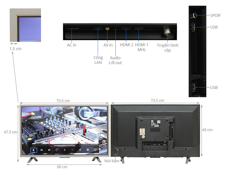 Smart Tivi 32 inch TCL L32S4700
