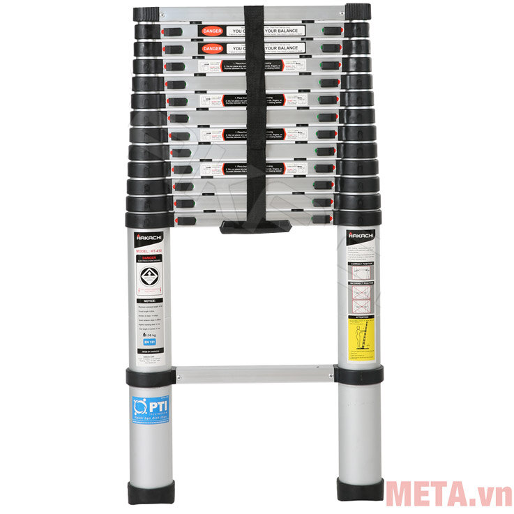 Thang nhôm rút đơn Hakachi HT-410CP Thang nhôm rút đơn Hakachi HT-410CP