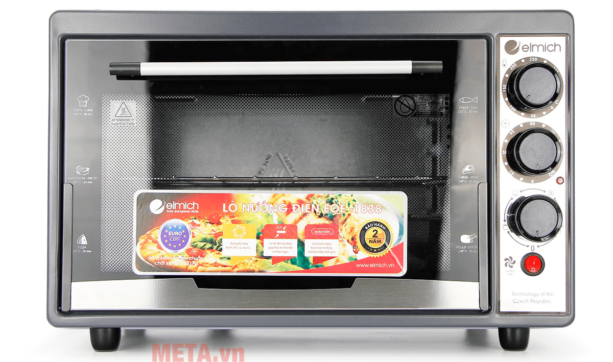 Lò nướng điện Elmich EOE-1838 38 lít, 1500W