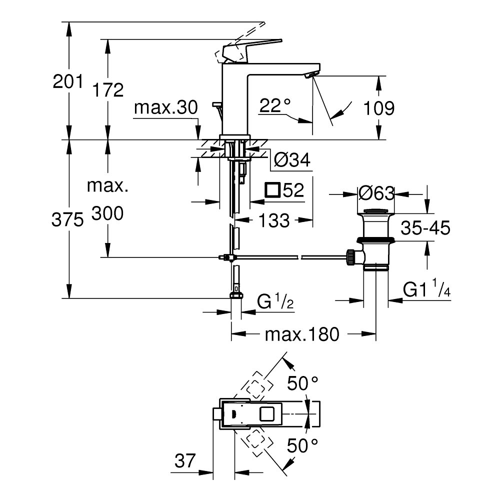 voi-chau-nong-lanh-m-size-eurocube-grohe-23445000