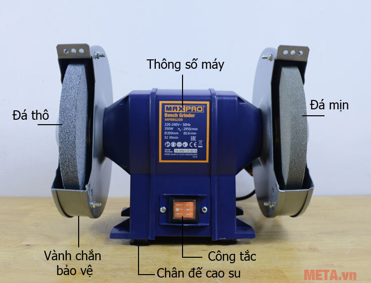 Máy mài 2 đá Maxpro MPBBG200