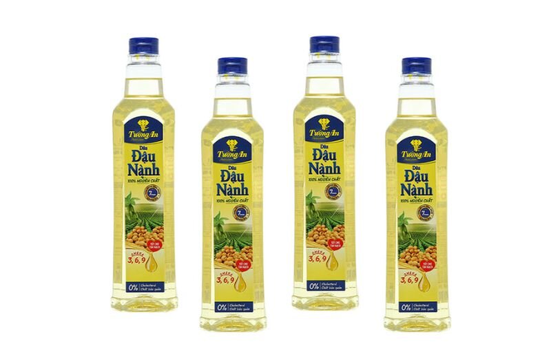 Dầu đậu nành 100% nguyên chất Tường An chai 1 lít