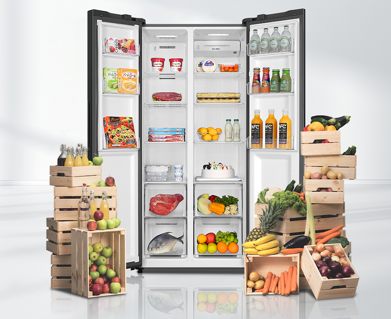 Tủ lạnh Side By Side 490 lít Aqua AQR-S552XA(CBC) được trang bị công nghệ hiện đại