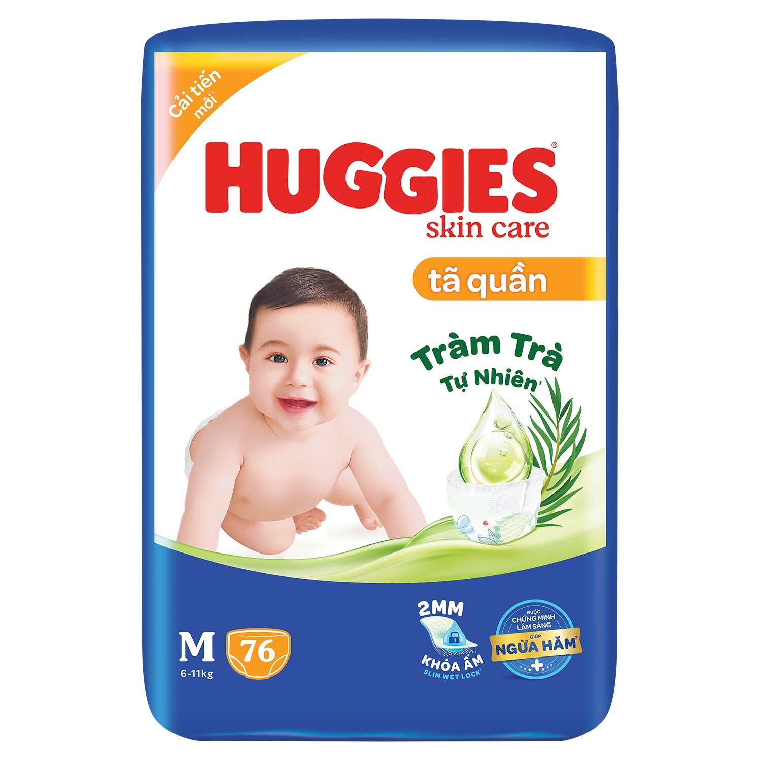 Tã quần Huggies size M 76 miếng cho bé 6-11kg