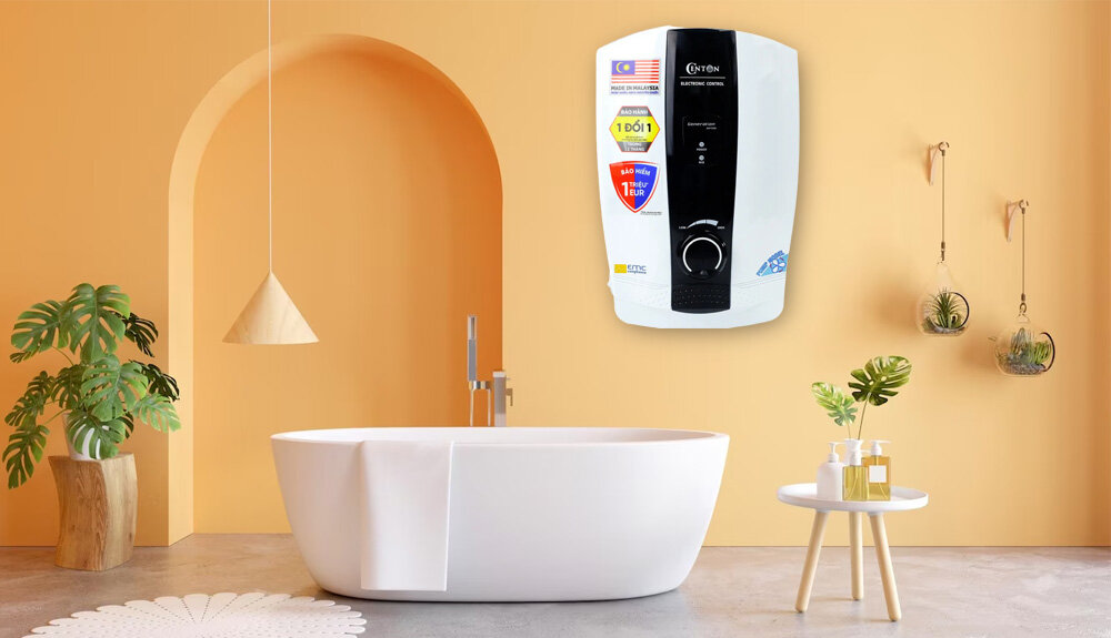 Thiết kế hiện đại của Máy Nước Nóng Trực Tiếp Centon 8338EP-EMC 