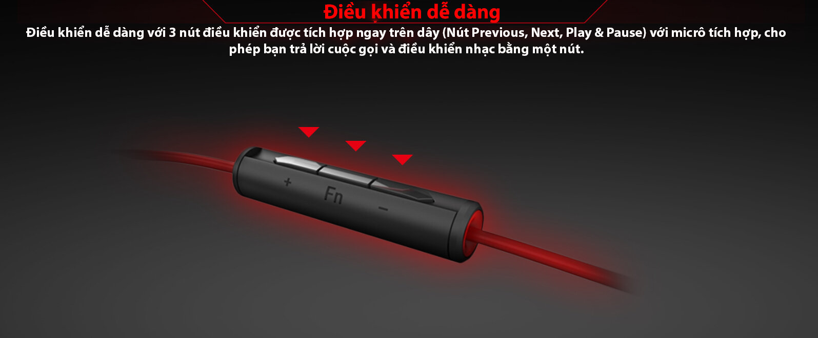 Tai nghe gaming có dây MSI Immerse GH10 (màu đỏ đen) 4