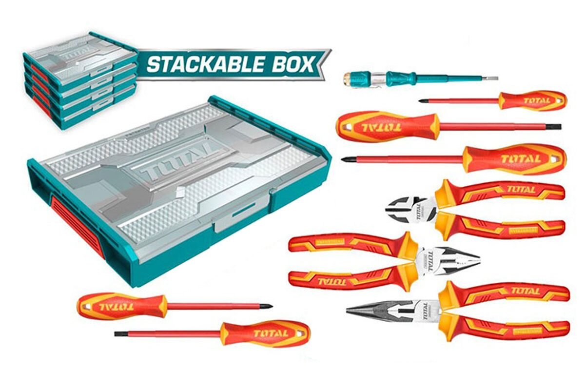 Bộ 9 công cụ cầm tay cách điện Total THKTV02H091