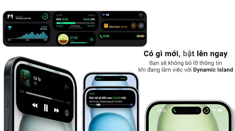 Điện thoại iPhone 15 512GB dynamic island