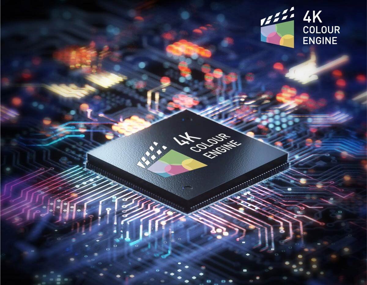 Chip xử lý 4K Colour Engine nâng cao chất lượng ảnh