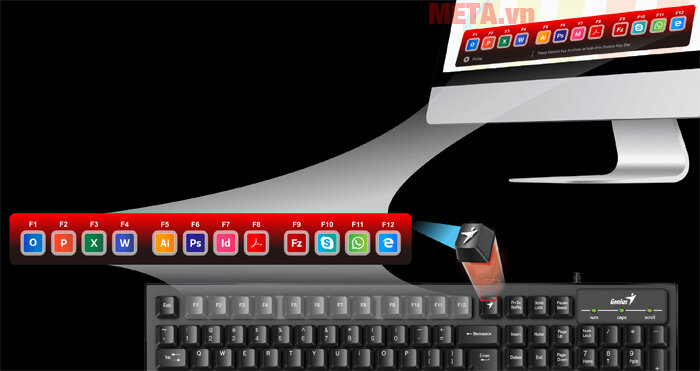 Bàn phím có dây Genius Smart KB-102