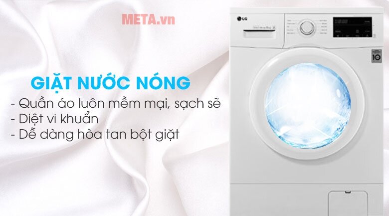 Giặt nước nóng giúp diệt vi khuẩn tốt hơn Máy giặt nước nóng