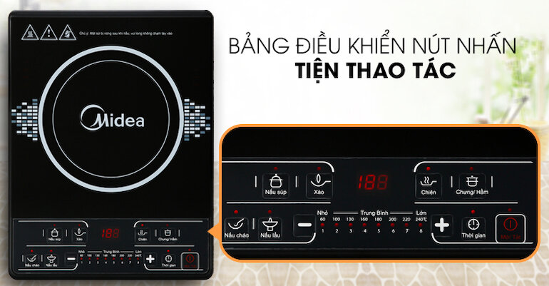 Bếp từ đơn Midea mi-b1920dm