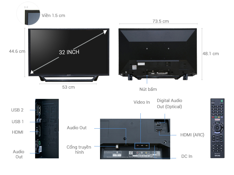 Internet Tivi Sony 32 inch KDL-32W600D Internet Tivi Sony 32 inch KDL-32W600D