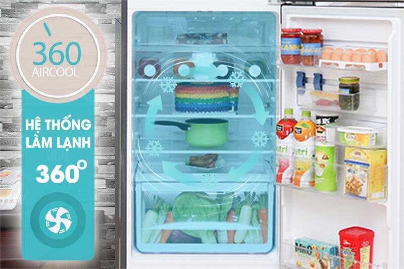 Tủ lạnh 3 cánh Electrolux EME3700HA - 334 Lít Inverter Tủ lạnh 3 cánh Electrolux EME3700HA - 334 Lít Inverter