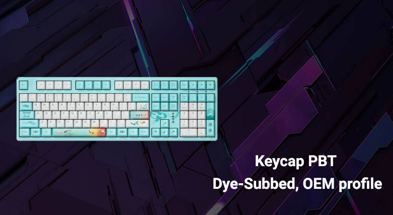 Akko 3108 v2 Monet's Pond (Akko Pink switch V2) | Bàn phím cơ Akko 3108 v2 Monet's Pond