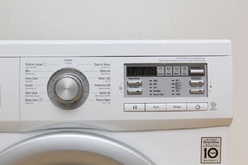 Máy giặt LG Inverter 7 kg F1407NMPW chế độ giặt