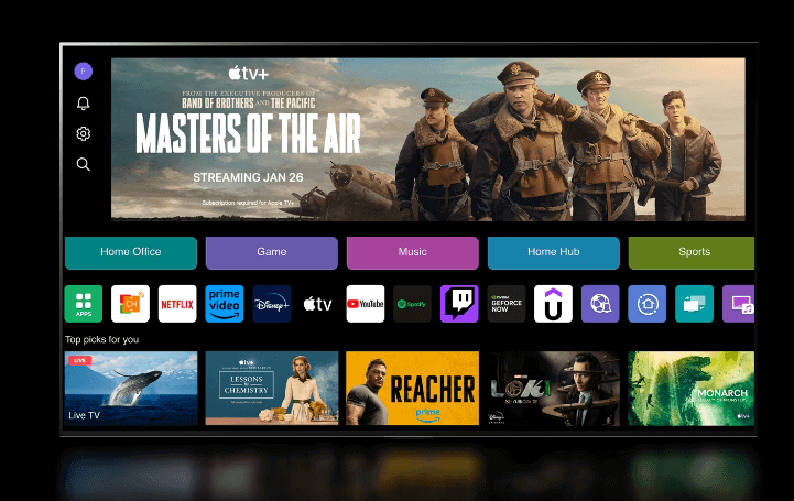 Smart tivi QNED LG 50QNED80TSA sử dụng hệ điều hành webOS 24 Smart tivi QNED LG 50QNED80TSA sử dụng hệ điều hành webOS 24