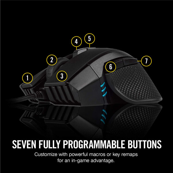 Chuột Corsair IRONCLAW RGB WIRELESS Gaming (CH-9317011-NA) (Bluetooth-Wireless)