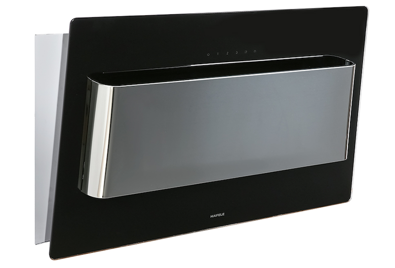 Về thiết kế của máy hút mùi kính vát Hafele HH-WVG80D (539.81.194) (Ảnh: Hafele ).