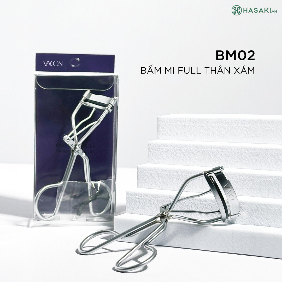 Bấm Mi Vacosi Full Lash Curler Thân Xám BM02