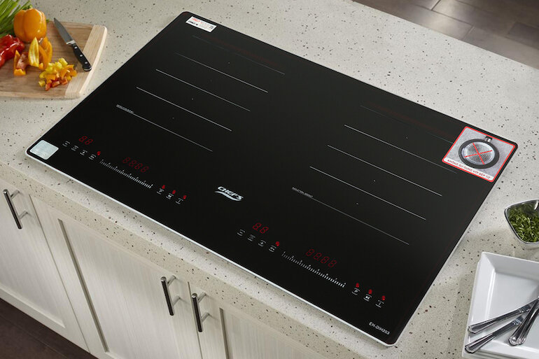 Bếp từ đôi Chef's EH-DIH 203 sở hữu hai bếp tiện lợi