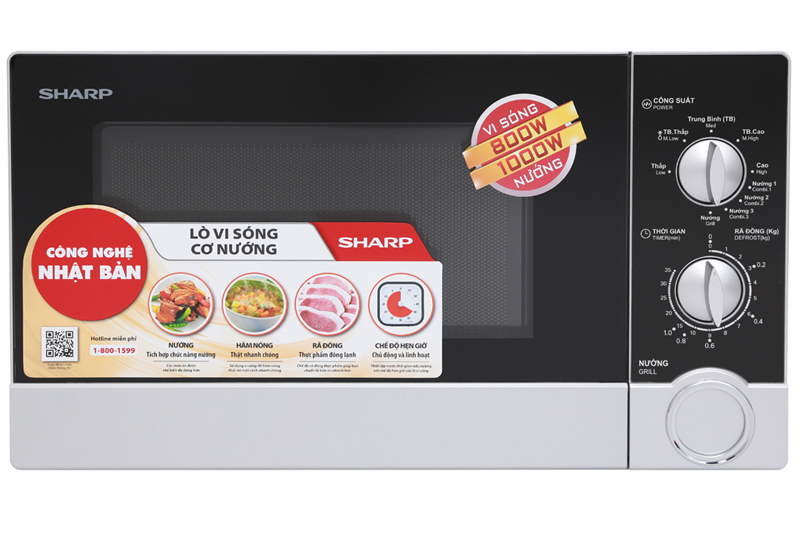 Lò vi sóng Sharp R-G302VN-S, có nướng, 23 lít 3 yH5BAEAAAAALAAAAAABAAEAAAIBRAA7