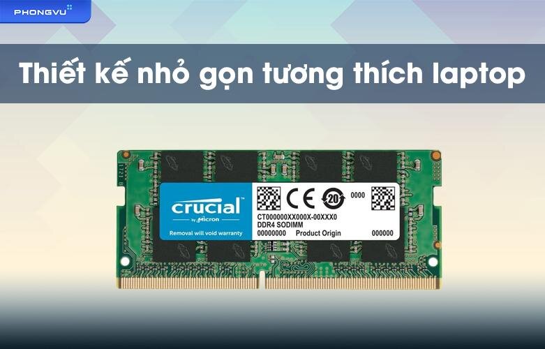 CRUCIAL CT32G4SFD832A | Thiết kế nhỏ gọn