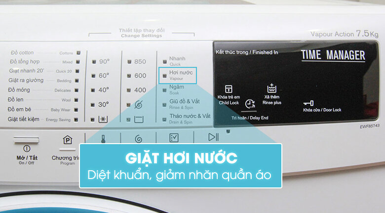 Máy giặt Electrolux 7.5 kg EWF85743