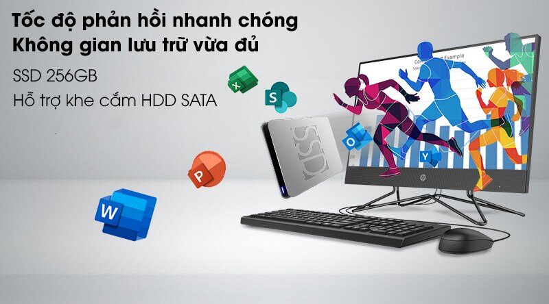 PC HP All in One 200 Pro G4 74S22PA 3