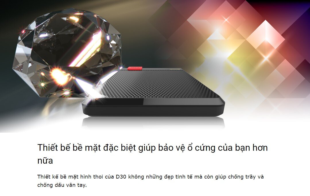 Ổ cứng di động SILICON POWER Diamond D30  Black, 2.5 inch 