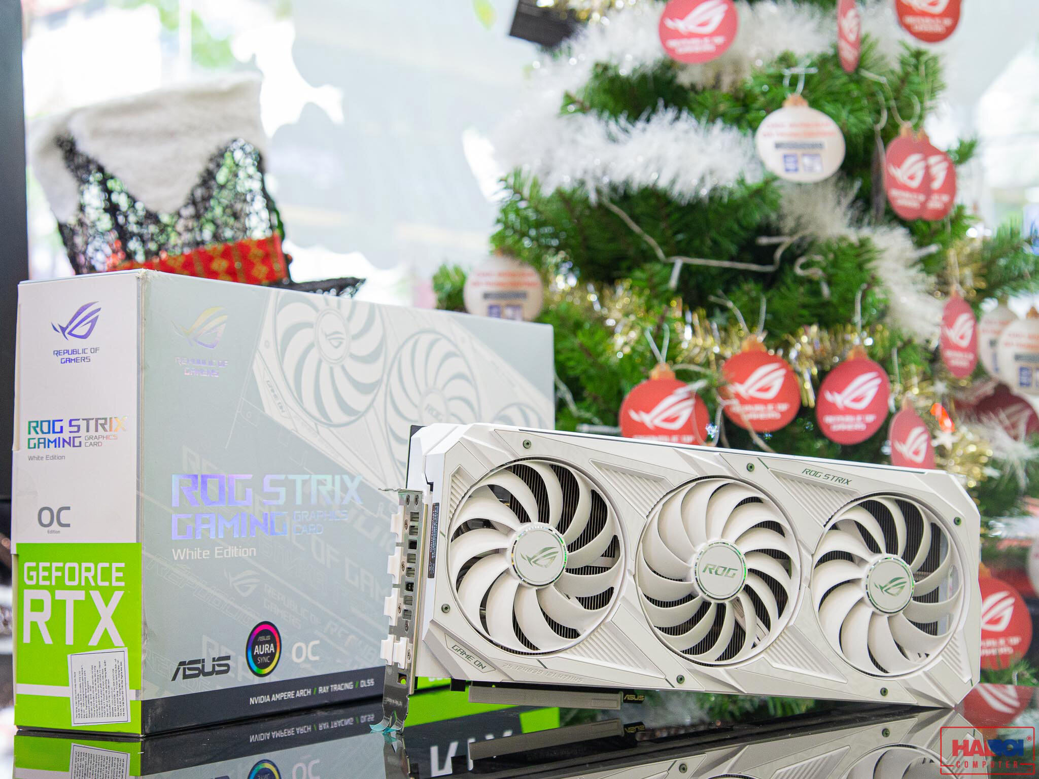 Card màn hình Asus ROG STRIX-RTX 3080-O10G-V2-WHITE