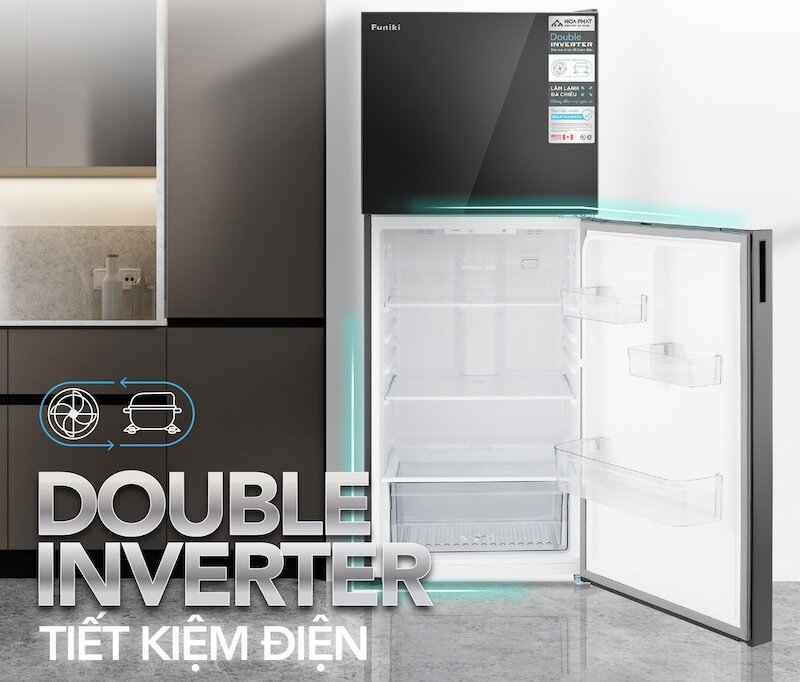 Tủ lạnh Funiki HR-T8286GB sở hữu thiết kế hiện đại và tinh tế