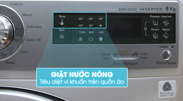 Máy giặt Electrolux Inverter 8 kg EWF12832S Máy giặt Electrolux Inverter 8 kg EWF12832S