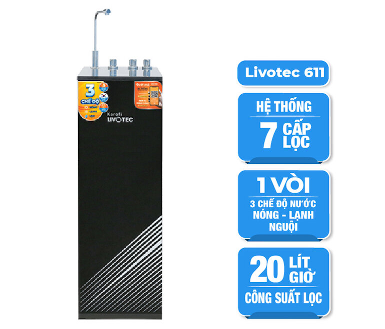 Máy lọc nước Karofi Livotec 611