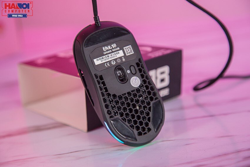 Chuột E-Dra EM618 Đen (USB/RGB/Huano20M/Avago3327/12400dpi)