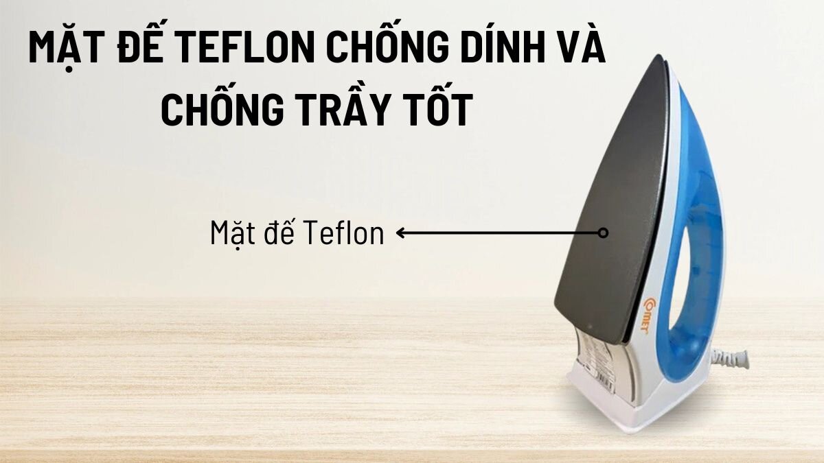 Mặt đế Teflon chống dính và chống trầy tốt
