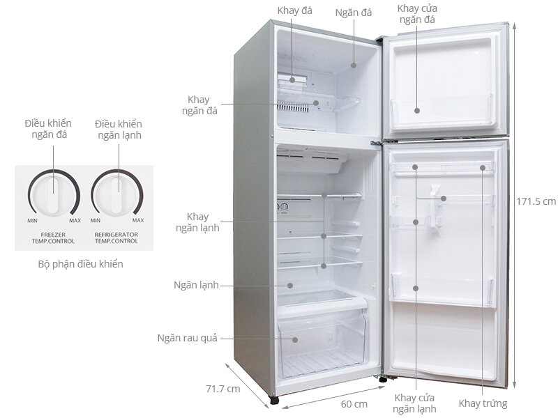 Tủ lạnh Toshiba 330 lít GR-T39VUBZ(DS) Tủ lạnh Toshiba 330 lít GR-T39VUBZ(DS)