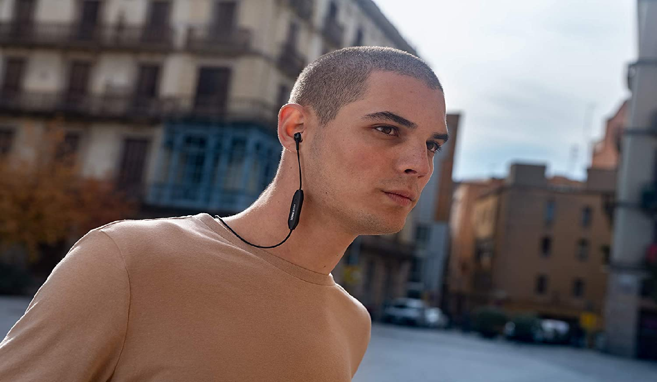 Tai nghe bluetooth Sennheiser CX 350BT Đen - Thiết kế dạng vòng cổ -