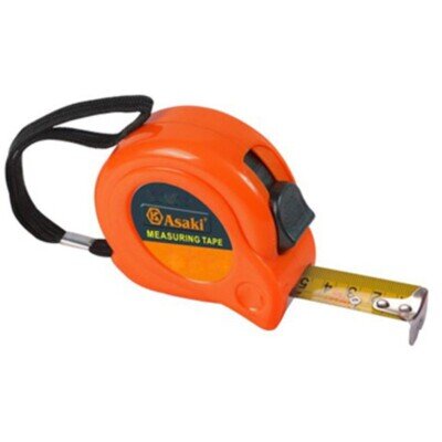 Thước kéo nền vàng 10m x 25mm Asaki AK-2671