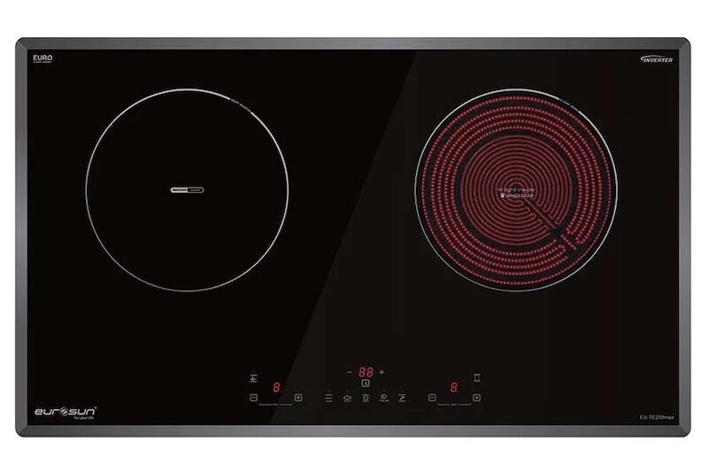 Bếp từ hồng ngoại Eurosun EU-TE259Max sở hữu thiết kế tối giản