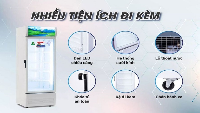 Tủ mát Sanaky Inverter 1 cánh 480 lít VH-5089K3 3 Tủ mát Sanaky 480 lít VH-5089K3