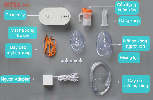 Máy xông khí dung nén khí Yuwell 405B Máy xông khí dung nén khí Yuwell 405B