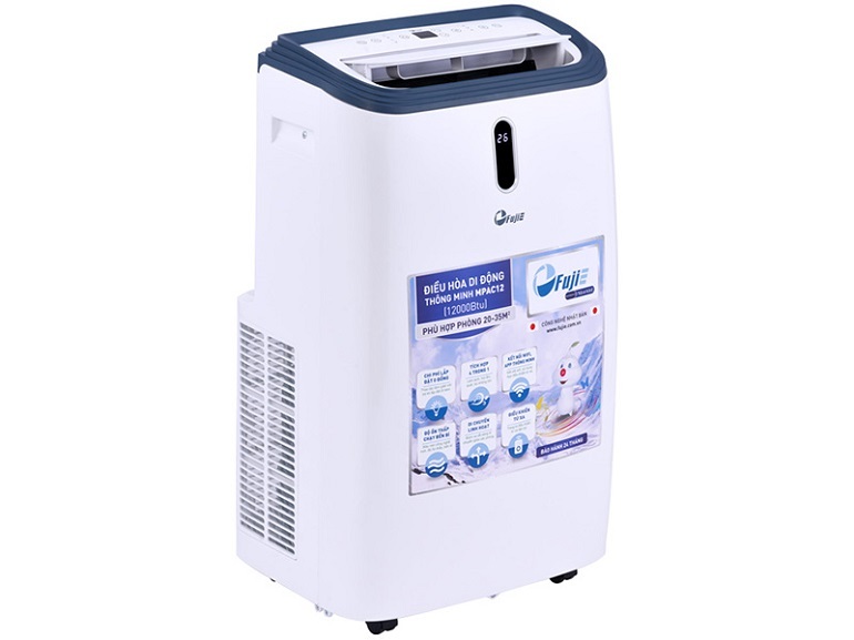 Điều hòa FujiE 12000 BTU 1 chiều MPAC12 gas R-290 3 máy điều hòa di động thông minh FujiE MPAC12
